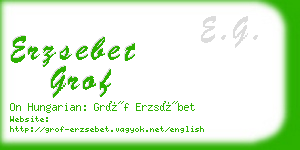 erzsebet grof business card